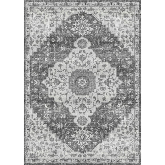 Geetinfly 5*7FT Area Rugs 1150Gsm 100% Polyester Rug 350Gsm Velvet Weight Pearl Velvet Washed Back Folding Printed Carpet Xxs-Persia-Taosheng Yijiu Gray tone