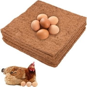 Geetinfly 6pcs Chicken Nest Box Liners, Chicken Coop Bedding, Chicken Bedding Nest Liners, Non Disposable Poultry Supplies, Wooden Laying Hen Nesting Pads 12.99x12.99 Inches