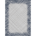 thumbnail image 1 of Geetinfly 8*10FT Area Rugs 1150Gsm 100% Polyester Rug 350Gsm Pearl Velvet Washed Back Folded Printed Carpet Xxy-Abstract-Illusionary Border Navy blue, 1 of 5