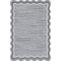 Geetinfly 8*10FT Area Rugs 1150Gsm100% Polyester Rug Pearl Velvet 350Gsm Velvet Heavy Washed Back Folding Simulation Printed Carpet-Modern-Suqian Gray tone