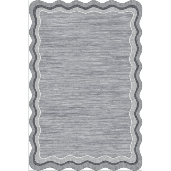 Geetinfly 8*10FT Area Rugs 1150Gsm100% Polyester Rug Pearl Velvet 350Gsm Velvet Heavy Washed Back Folding Simulation Printed Carpet-Modern-Suqian Gray tone