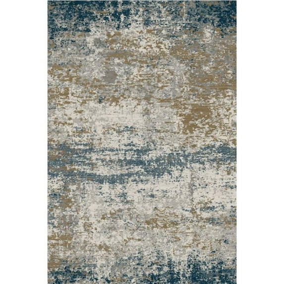 Geetinfly 8*10FT Area Rugs 1300Gsm 100% Polyester Rug 450Gsm Pearl Velvet Folded Washed Back Printed Carpet - Abstract - Colorful Texture blue