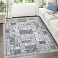 thumbnail image 1 of Geetinfly 8*10FT Area Rugs 8*10 Rug Washable Large Area Rug for Living Room Bedroom Rug Non Slip SoFT Area Rugs Patchwork Grey Rug Indoor Farmhouse Decor Floor Carpet Rug Gray-brown tone, 1 of 7