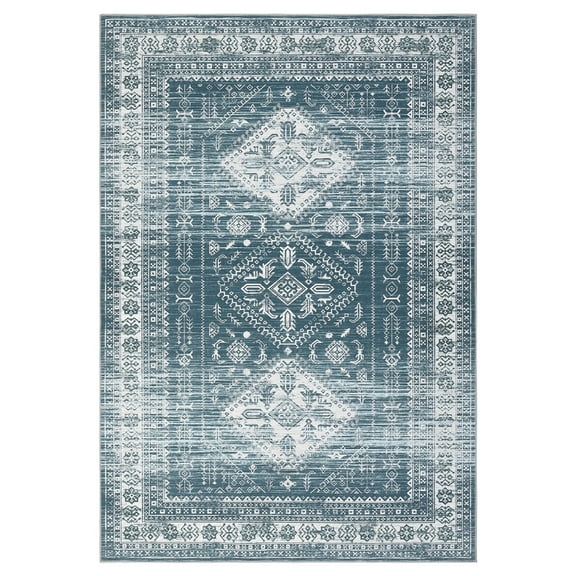 Geetinfly 9*12FT Area Rugs 1150Gsm 350Gsm Velvet Weight Pearl Velvet Washed Back Folding Printed Carpet Xxs-Persia-Jingyu Teal