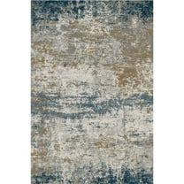 Geetinfly 9*12FT Area Rugs 1300Gsm 100% Polyester Rug 450Gsm Pearl Velvet Folded Washed Back Printed Carpet - Abstract - Colorful Texture blue