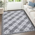 thumbnail image 1 of Geetinfly 9*12FT Area Rugs 9*12 Area Rug Washable Living Room Rug Large Vinitage SoFT Area Rugs Boho Rug Non Slip Grey Persian Indoor Floor Carpet Rug for Kitchen Dining Room Home Office Gray tone, 1 of 7
