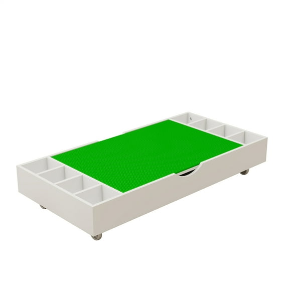 Geetinfly Children Game Table, Modern Activity Learning Table Compatible With Building Blocks, Children Activity Table With 2 In 1 Tabletop, Game Furniture For Playing Drawing