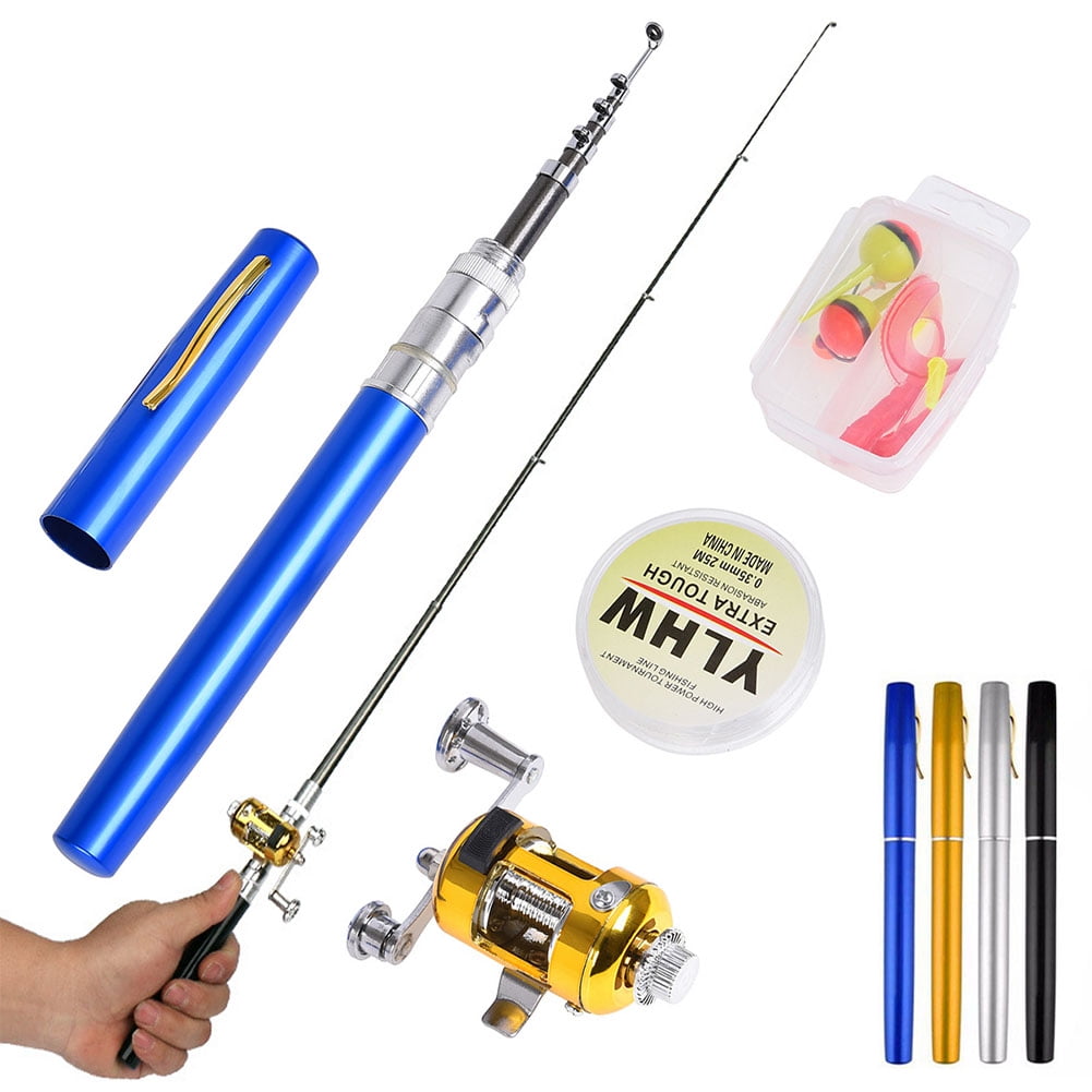 Kids Fishing Rod Lixada Fishing Pole Combo Set Carbon Fiber