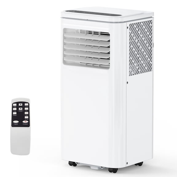 Geetinfly New Home Air Conditioner 10,000 BTU 3-IN-1 Quiet AC Unit with Remote Control,Built-in Dehumidifier, Fan, Auto, Sleep Modes, Cools Room up to 450 sq.ft,Exhaust Hose & Window Kit,24H Timer