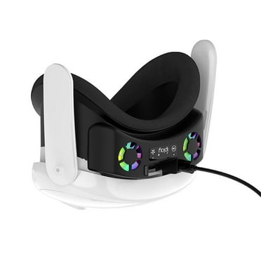 Geetinfly VR Face Pad Cover With Cooling Fan Comfortable VR Goggles Glasses&nbsp;Headband With RGB Light Compatible For Oculus Quest 3 VR Headset