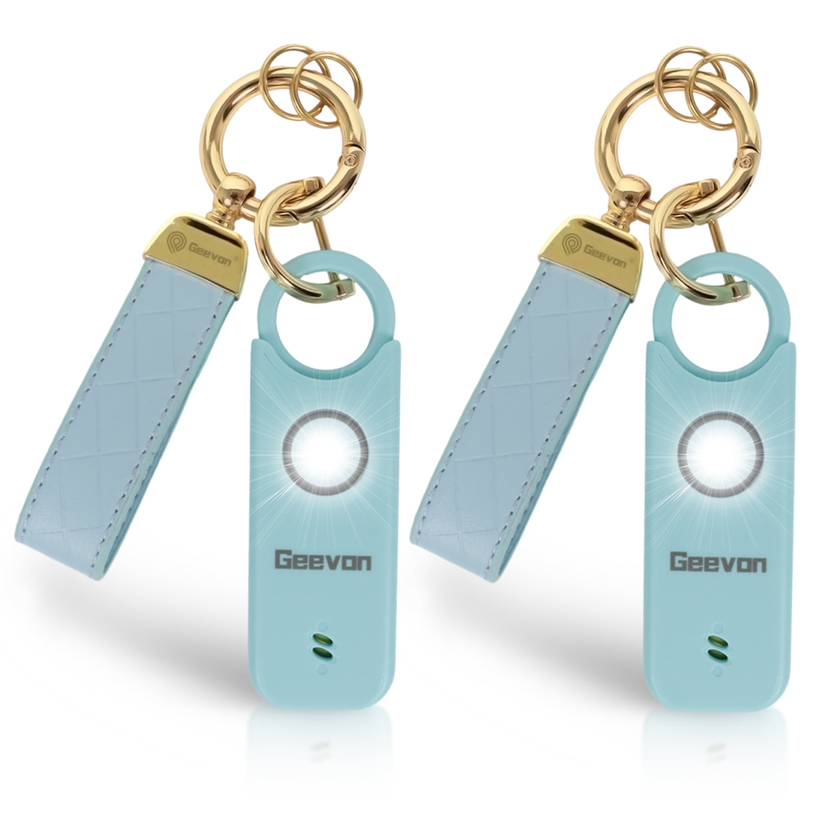 Geevon 2 Pack Rechargeable Personal Safety Alarms for Women, 135DB Self ...