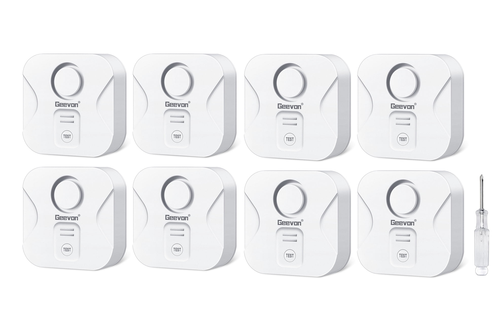 Drip Detector Geevon 8 Pack Water Leak Detectors for Home, 100dB Loud Water Sensor ...