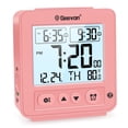 thumbnail image 1 of Geevon Smart Night Light Small Digital Alarm Clock with 2 Increasing Beep Alarm, Indoor Temperature, Battery Operated Travel Alarm Clock for Bedroom, Bedside, Desk(Pink), 1 of 9