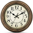 thumbnail image 1 of Geevon Retro Silent 12 Inch Wall Clock Non Ticking, Rustic Vintage Clock Quartz Decorative, Battery Operated for Kitchen/Office/Classroom/Bedroom/Living Room Decor, 1 of 11