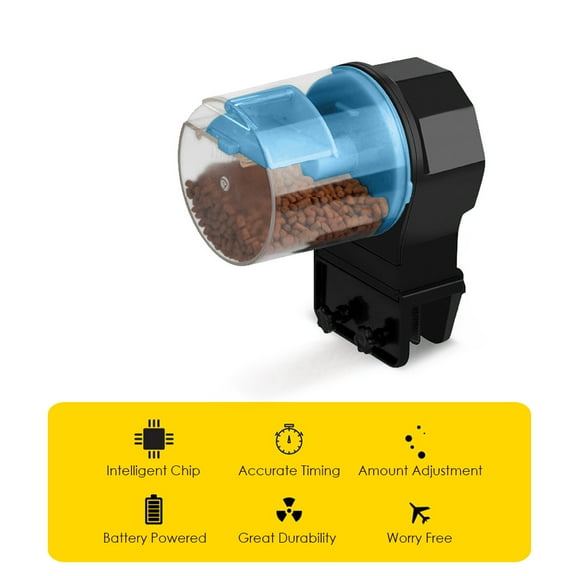 Geevorks Electric feeder, Timer Feeder Adjustable Fish Dispenser Feeder Fish Timer Feeder Adjustable Fish Timer Siuke Dsfen Kidjoy