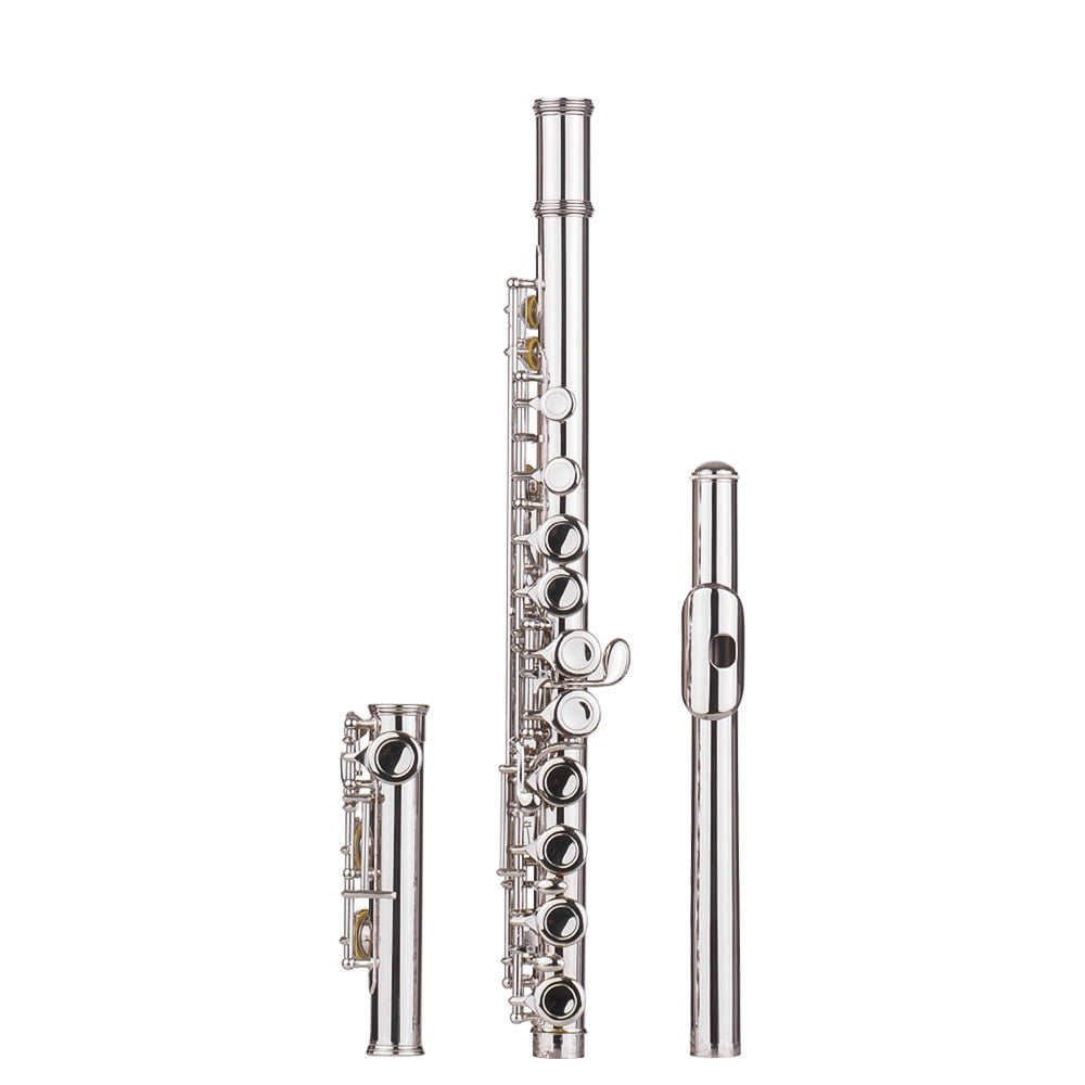 Geevorks Flute,16 Flute C Woodwind With Cloth With Cloth Rod Flutes Cupronickel Woodwind Cloth Rod Screwdriver Cupronickel Woodwind With Flute C Key Fesjoy