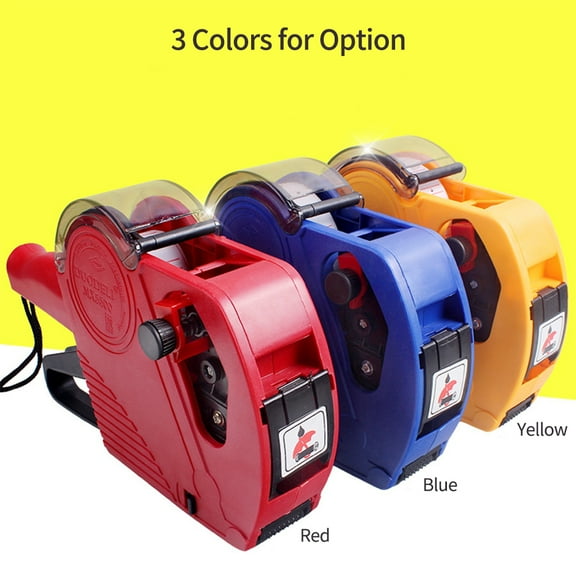 Geevorks Price fixing machine,Label Maker With Ink Roller Office Supermarket Retail Store Handheld 8 Price With Label Roll Label Roll Ink Maker With Label Labeller Label Maker Mx-5500eos Handheld 8