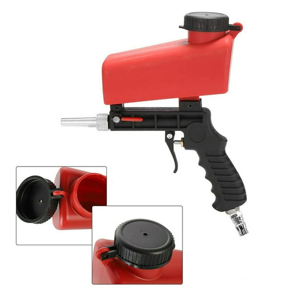 Geevorks Sandblaster,1/4'' 90psi Handheld 90psi Handheld Abs Spray Rust Removal Adjustable Handy Handheld Sandblaster 1/4'' Handy Dblaster Spray Air HineAbs Hine Adjustable Jinmie