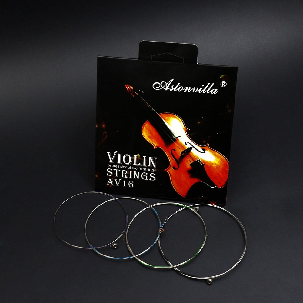 Geevorks Strings,With Nickel-plated Ball 4/4 3/4 1/2 Violin Fiddle Set Ball End 4/4 1/4 1/8 Violins Steel Core Nickel-silver Set Steel Core Fiddle Set Steel Nickel-plated Ball End 3/4 1/2 1/4 Dsfen