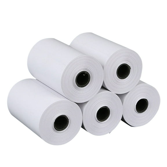Geevorks Thermal Paper,Thermal Printer 5 Portable Thermal Printer * 30mm Questions Paper Roll 57 Questions Notes Papers Roll 57 * Printer 5 Rolls Thermal Paper Papers Compatible With Qinquan