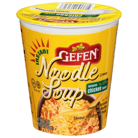 Gefen Chicken Noodle Soup Cup No MSG 2.3 oz (Pack Of 24)