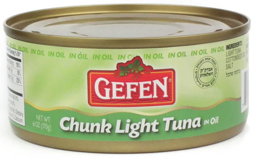 Gefen Chunk Light Tuna In Oil 6 oz (pack of 3)