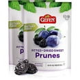 thumbnail image 1 of Gefen Pitted & Dried Sweet Prunes, 10oz (2 Pack) | Gluten Free, No Sugar Added, Good Source of Fiber, Product of the USA, Kosher, Made from Dried Plums, 1 of 3