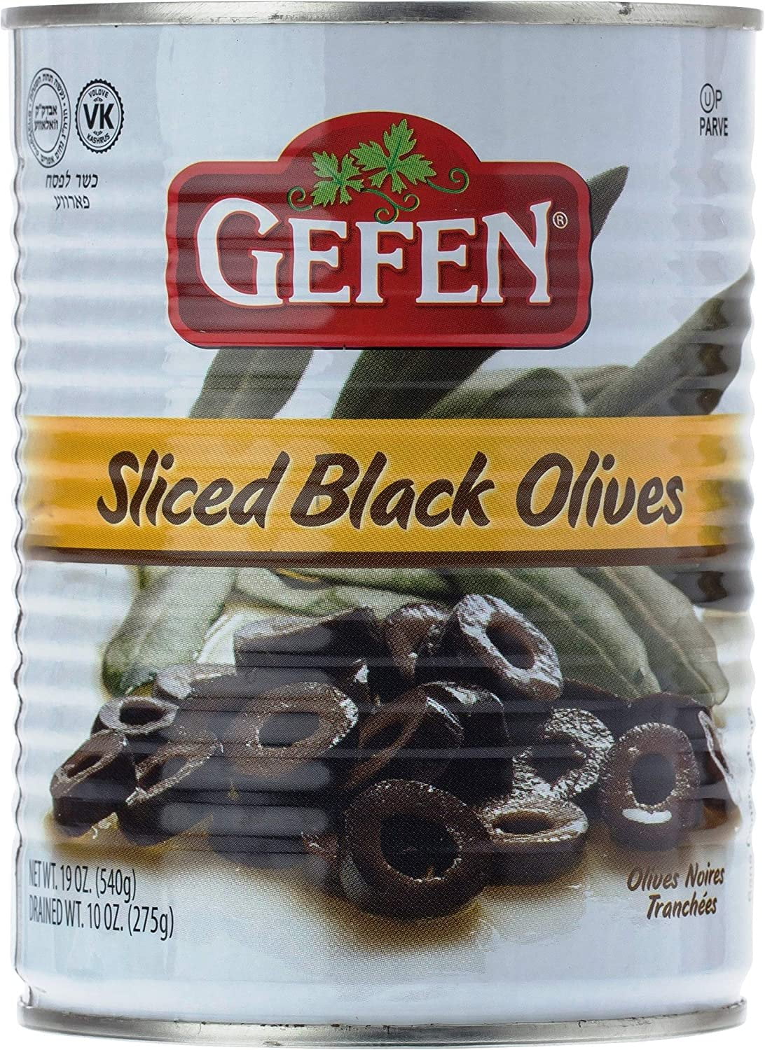 Gefen Sliced Black Olives 19oz 2 Pack