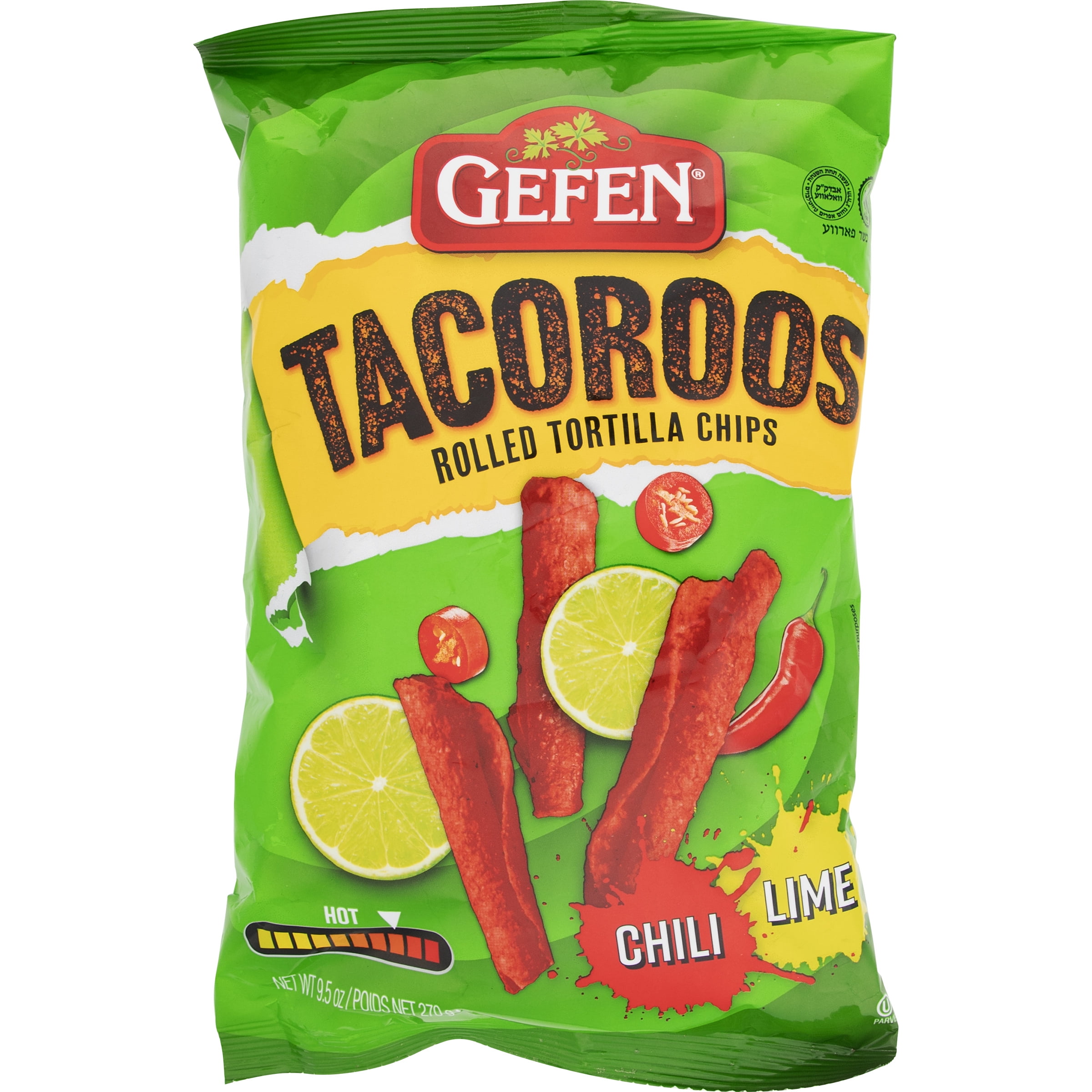 Gefen Tacoroos Chili Lime chips, 9.5 oz