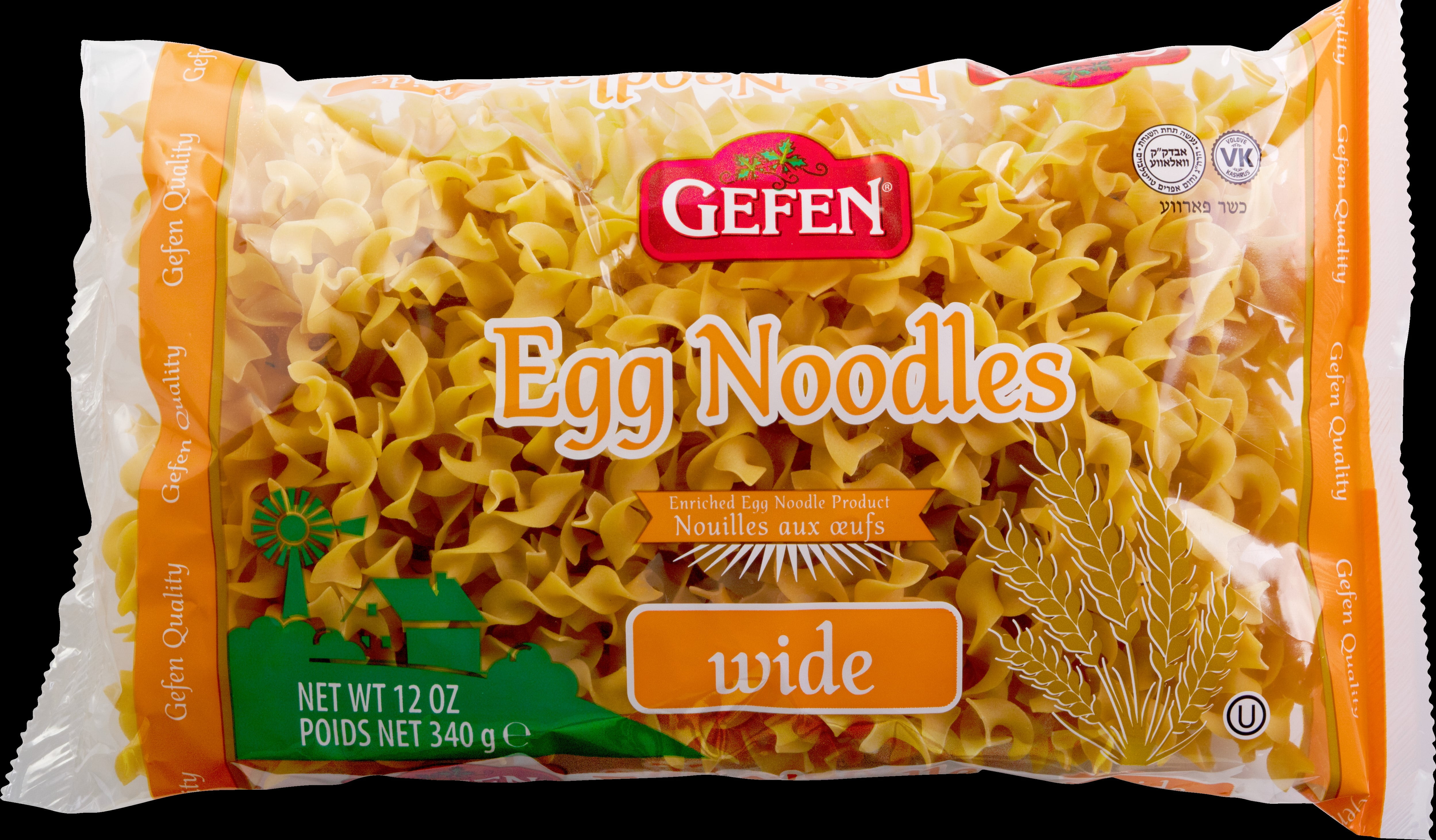 Gefen Wide Egg Noodles, 12 oz
