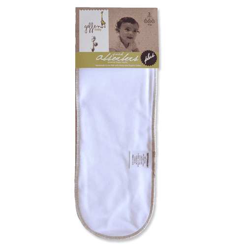 Geffen Baby Quick Absorbers Plus - Universal Cloth Diaper Inserts, Pack of 6