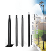 Gefolly 13Ft Outdoor Lamp Post Heavy Duty Galvanized Metal Solar Street Light Pole Highly adjustable  Easy Installation with Mounting Hardware