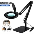 thumbnail image 1 of Gefolly Magnifying Lamp with Light and Clamp, LED Desk Lamp, 5 Color Modes, Stepless Dimmable, Adjustable Swing Arm, 1 of 10