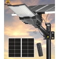 thumbnail image 1 of Gefolly SL-18000W Solar Street Lights Outdoor, Commercial Parking Lot Light Dusk to Dawn IP67 Waterproof 6500K Security Flood Lights Lamp for Yard, Road, Basketball Courts, 1 of 7