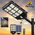 thumbnail image 1 of Gefolly 8300W Street Lights Outdoor,Dusk to Dawn with Motion Sensor Remote Control, Waterproof Solar Lights Outdoor Flood Lights, 1 of 12