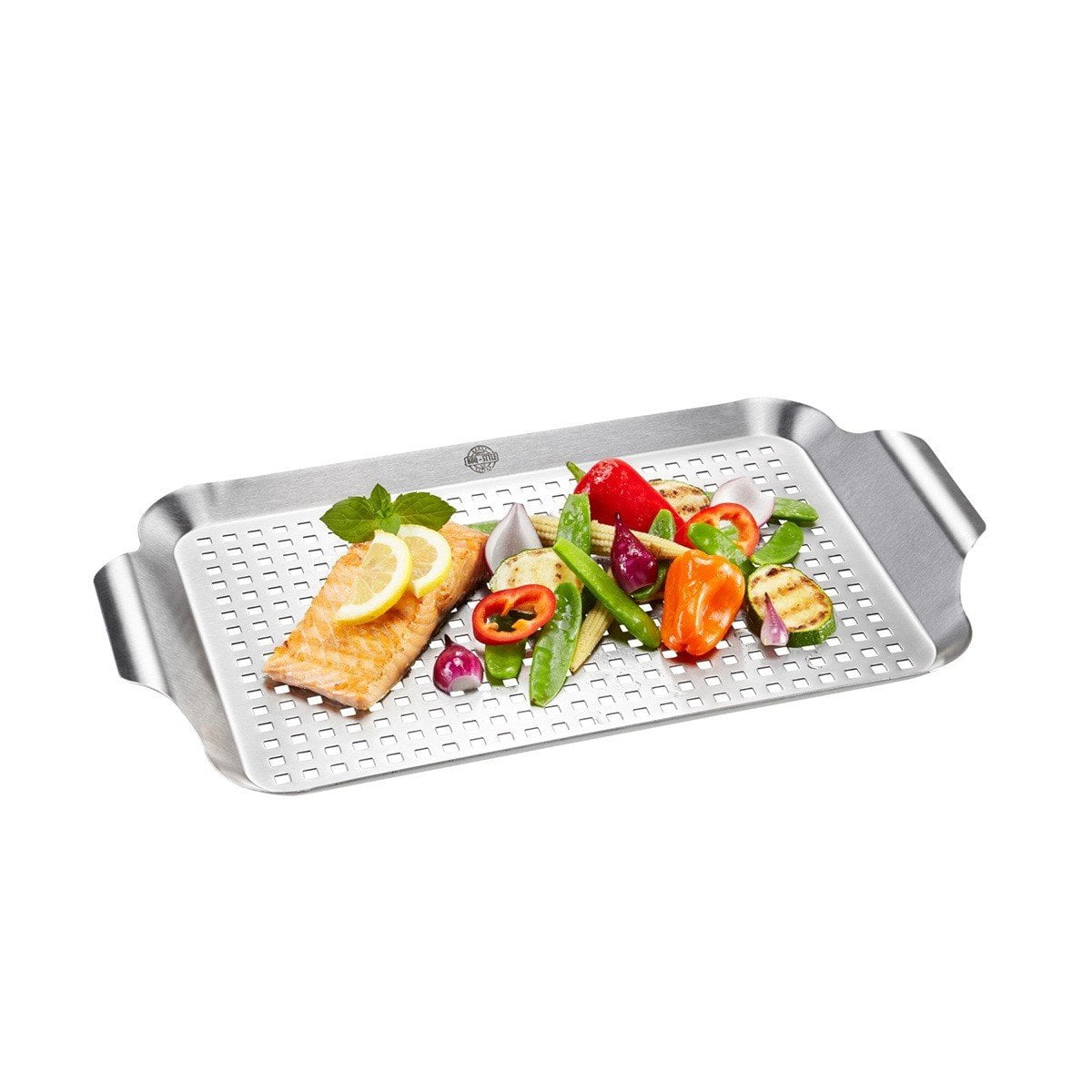Large Silver Stainless Steel BBQ Grill Pan