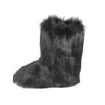thumbnail image 1 of Gegefur Women's Faux fur Boot Furry Fluffy Short Snow Boot Mid-Calf Boots Warm Comfortable Outdoor Flat Shoes, 1 of 4