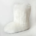thumbnail image 1 of Gegefur Women's Faux fur Boot Furry Fluffy Short Snow Boot Mid-Calf Boots Warm Comfortable Outdoor Flat Shoes, 1 of 5