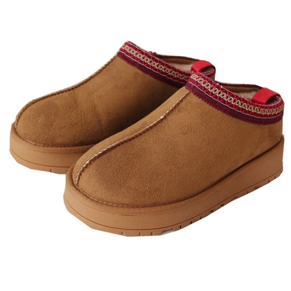 Gegefur Women's Snow Boots Platform Boot Lined Slip On Short Boots