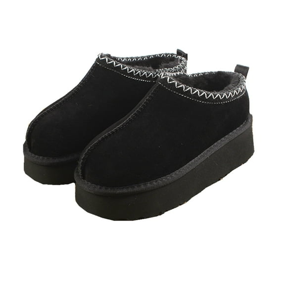 Gegefur Women's Snow Boots Platform Boot Lined Slip On Short Boots