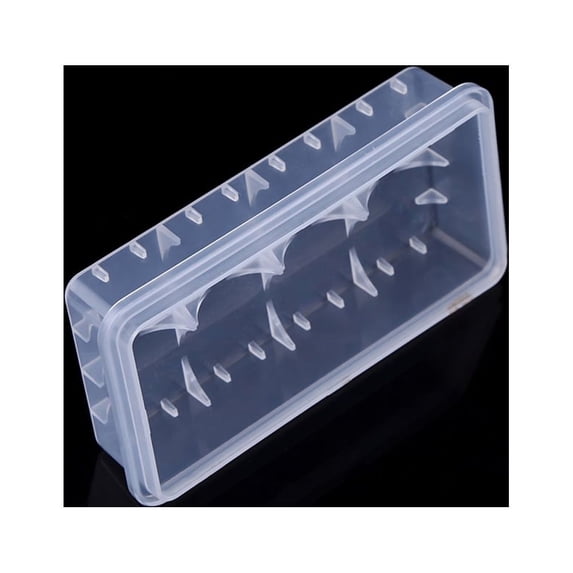 Gegong 2 Pcs Hard Wear-resistant Plastic Case Waterproof 1 8 6 5 0 Battery Holder Storage Box,Battery Case, Battery Holder Storage Box