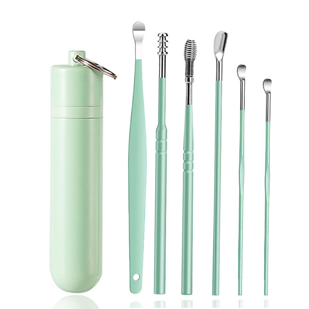 Gegong 6Piece Ear Pick Earwax Removal Kit Stainless Steel Ear Wax
