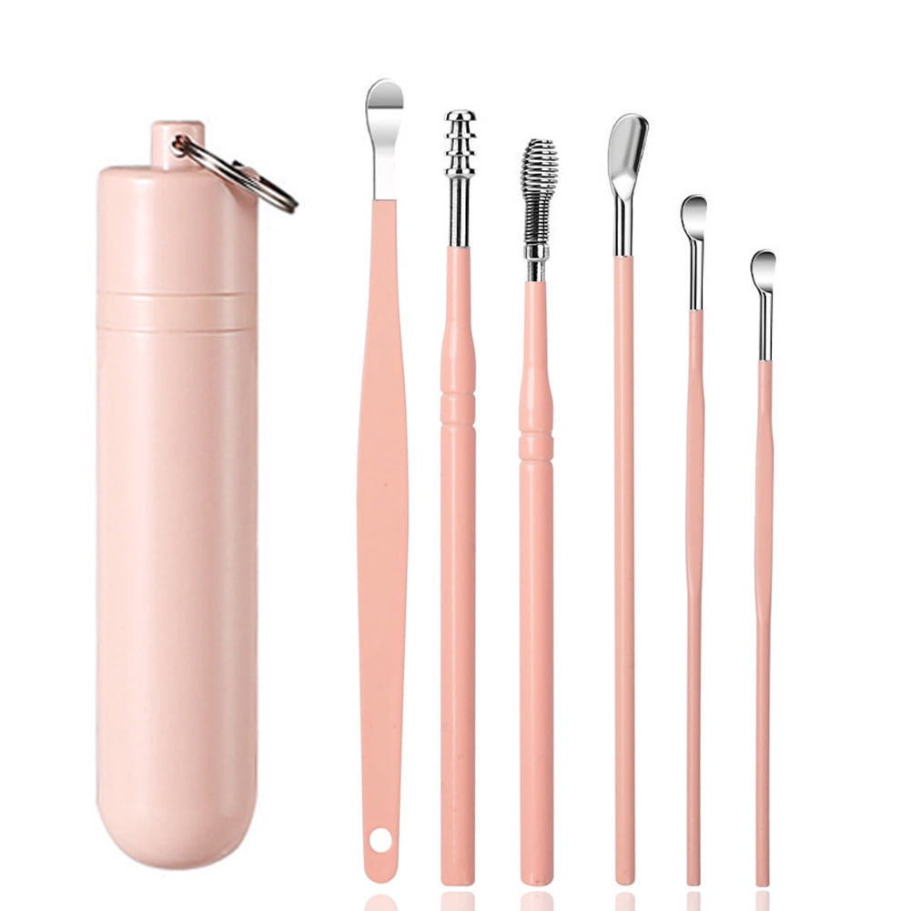 Gegong 6Piece Ear Pick Earwax Removal Kit Stainless Steel Ear Wax