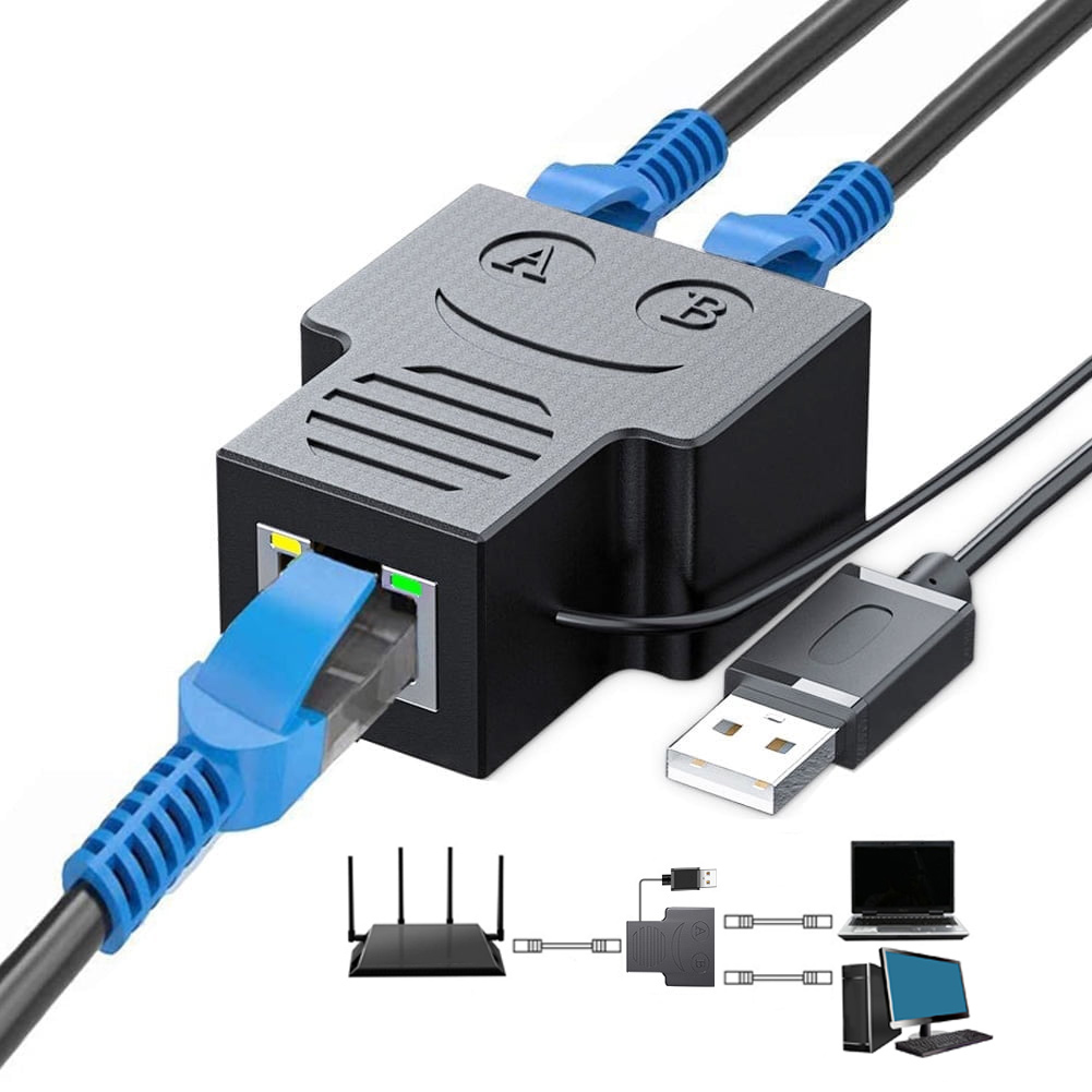 Lightning to Adapter, 2 in 1 Lightning to RJ45 LAN Network and Charging Port,Plug and