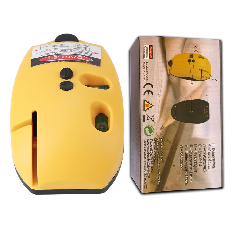Gegong Laser Level Straight Line Laser 90 Line Laser Distance Measure for Woodworking Projects Laying Tiles Installing Doors Window(Version 2024