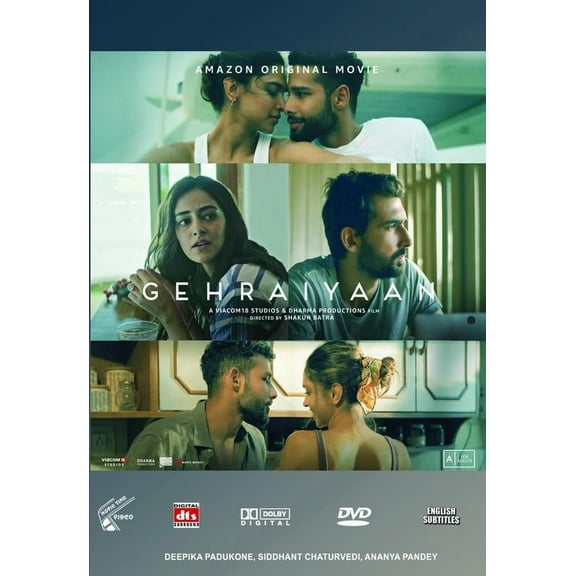 Gehraiyaan Hindi Movie DVD stg: Deepika Padukone,Siddhant Chaturvedi,Ananya Pandey
