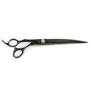 Geib Black Pearl Lefty Grooming Shears Pro High Performance Dog Cat Left Handed (8 1/2 Inch Left Handed Curved Shears)