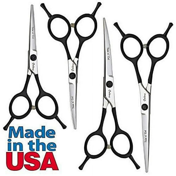 Geib Gator Trim 'n' Cut Dog & Pet Grooming Shears - 2 Sizes Straight or Curved