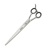 Geib Yoshi Straight Curved Left Or Right Handed Grooming Shears For Dogs Pets (8.5 Inch - Straight Left Handed)