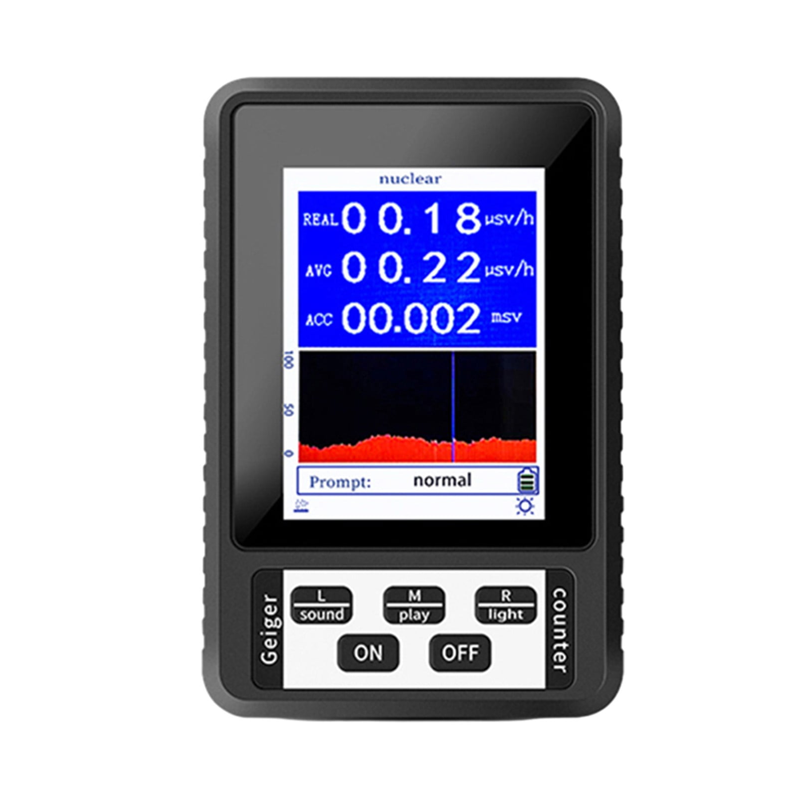 Geiger Counter Nuclear Radiation Beta Gamma X-Ray Dosimeter Monitor ...